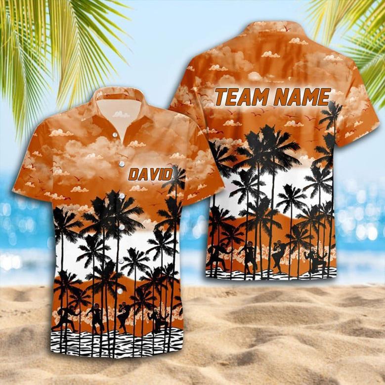 Personalized Texas Longhorns Hawaiian Shirt, Custom Team Name Trending Summer Shirt Gift For Fans