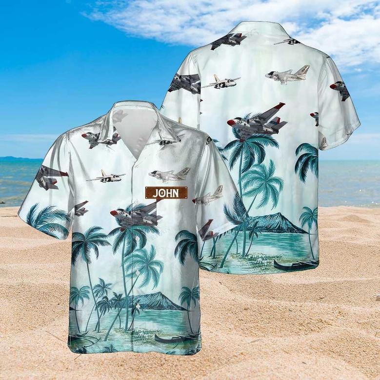 Personalized Viking Hawaiian Shirt for Men Dad Veteran, Patriot Day, Gift for Husband