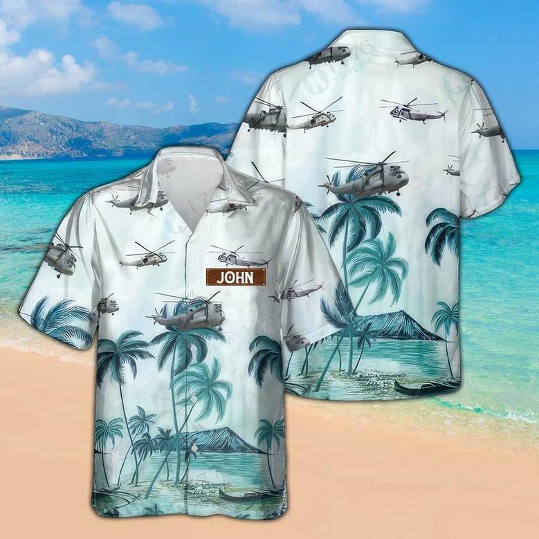 Personalized Westland Sea King Hawaiian Shirt for Men Dad Veteran, Patriot Day, Gift for Husband