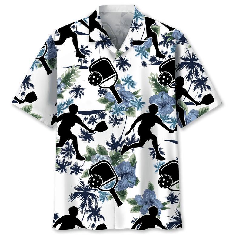 Pickleball Blue Nature Hawaiian Shirt for Men, Women, Tropical Pickleball Aloha Shirt