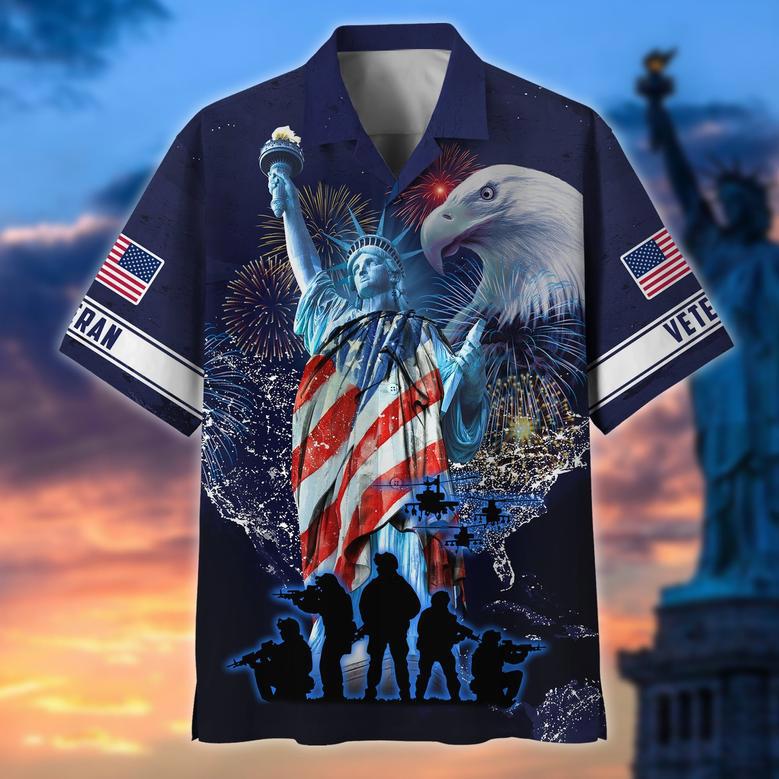 Premium American Pride Of July US Veteran Hawaii Shirt