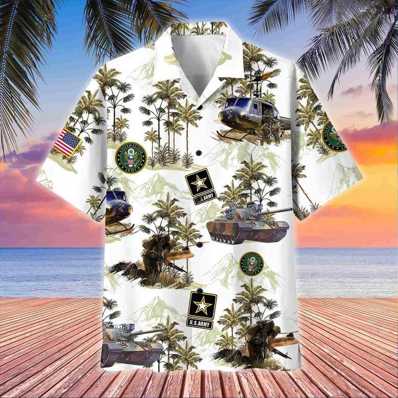 Premium American Pride US Veterans Hawaii Shirt