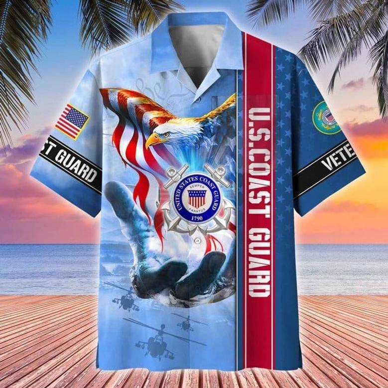 Premium American Pride US Veterans Hawaii Shirt Gift For Army, Veteran, Soldier Shirt