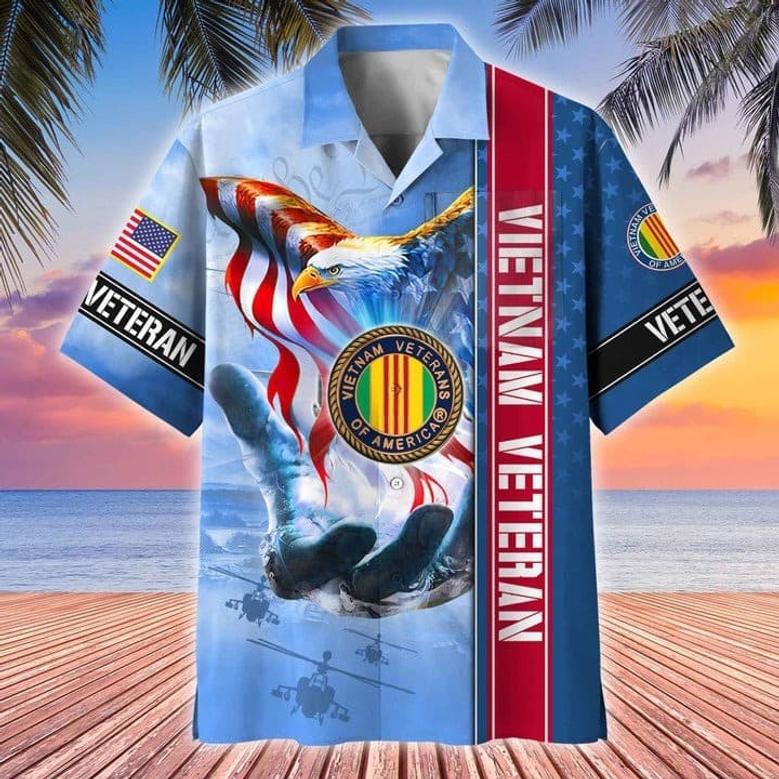 Premium American Pride US Veterans Hawaii Shirt Gift For Army, Veteran, Soldier Shirt