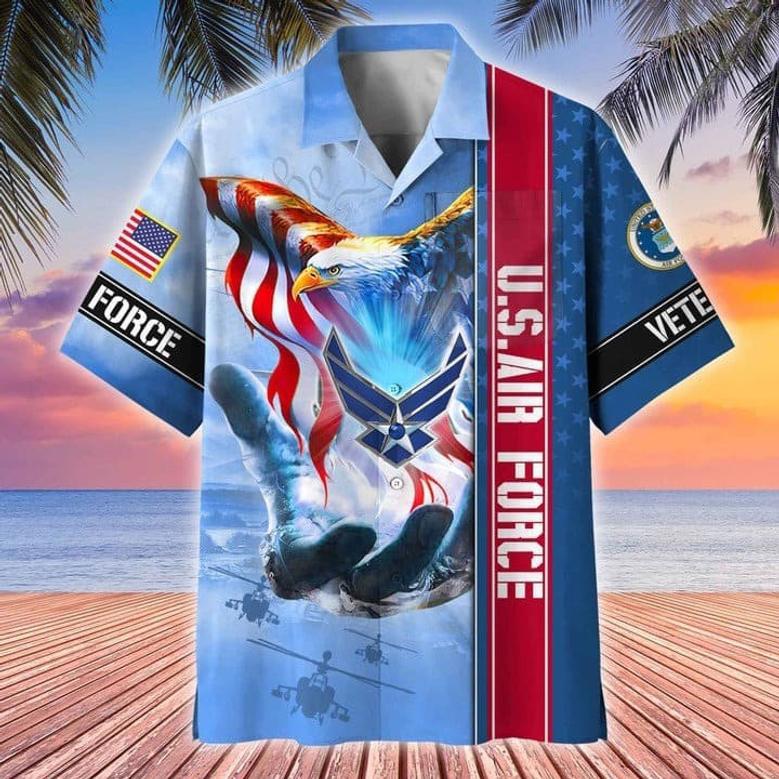 Premium American Pride US Veterans Hawaii Shirt Gift For Army, Veteran, Soldier Shirt