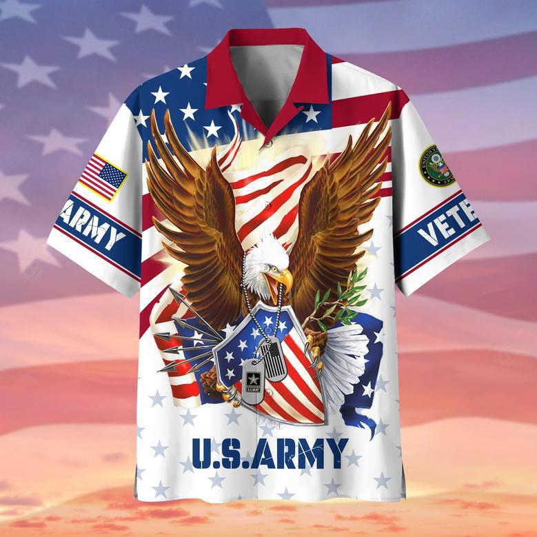 Premium Eagle US Veteran Hawaii Shirt