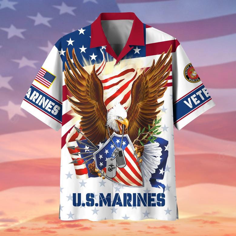 Premium Eagle US Veteran Hawaii Shirt