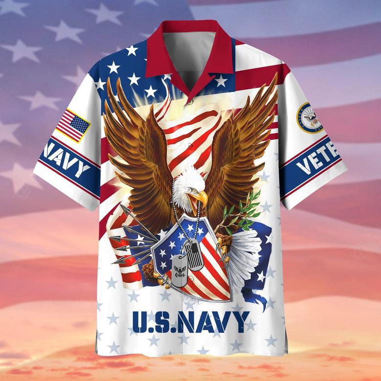 Premium Eagle US Veteran Hawaii Shirt