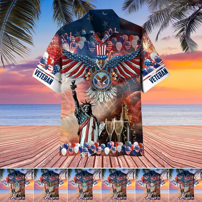 Premium Happy Independence Day U.S Veteran Hawaii Shirt