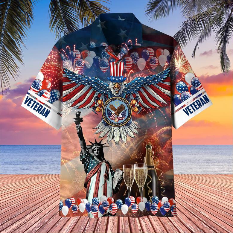 Premium Happy Independence Day U.S Veteran Hawaii Shirt