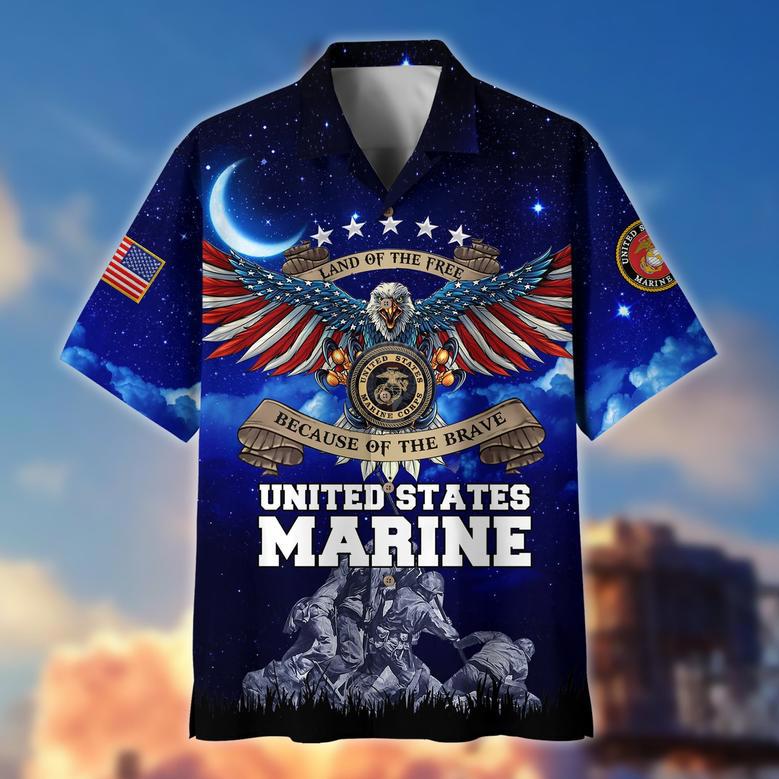 Premium Land Of The Free US Veteran Hawaii Shirt