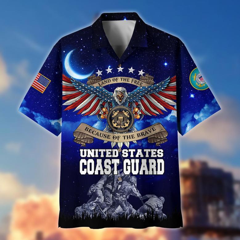 Premium Land Of The Free US Veteran Hawaii Shirt