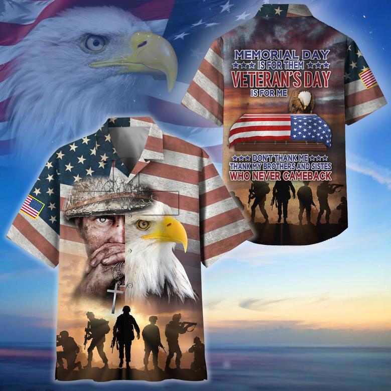 Premium Memorial Day Is For Them US Veteran Hawaii Shirt