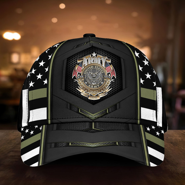 Premium Multiple US Military Services Veteran Cap