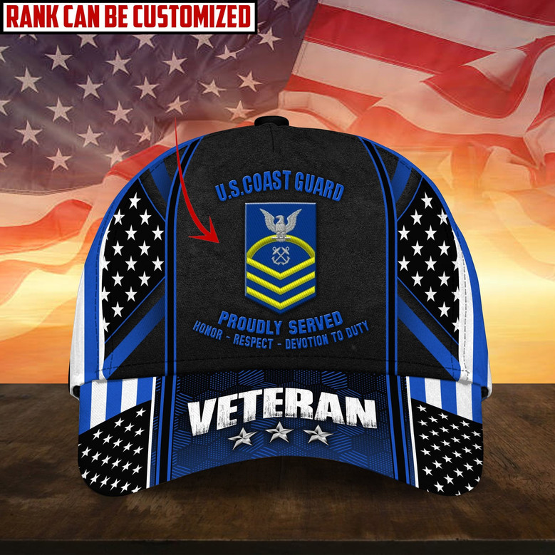 Premium Personalised Multiple US Military Services Veteran Cap
