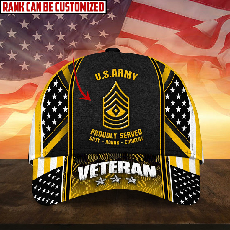 Premium Personalised Multiple US Military Services Veteran Cap