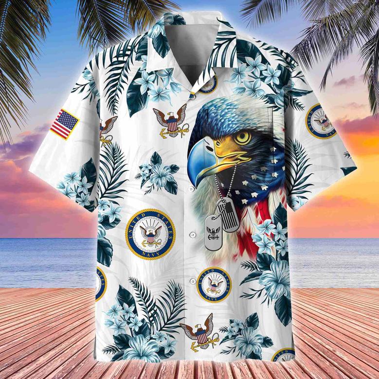 Premium US Veterans Hawaii Shirt With Pocket, Gift For Army Veteran, Navy Veteran, Marine Veteran, Air Force Veteran, Coast Guard Veteran, Vietnam Veteran, Gift For Veterans Day, Father's Day, Independence Day