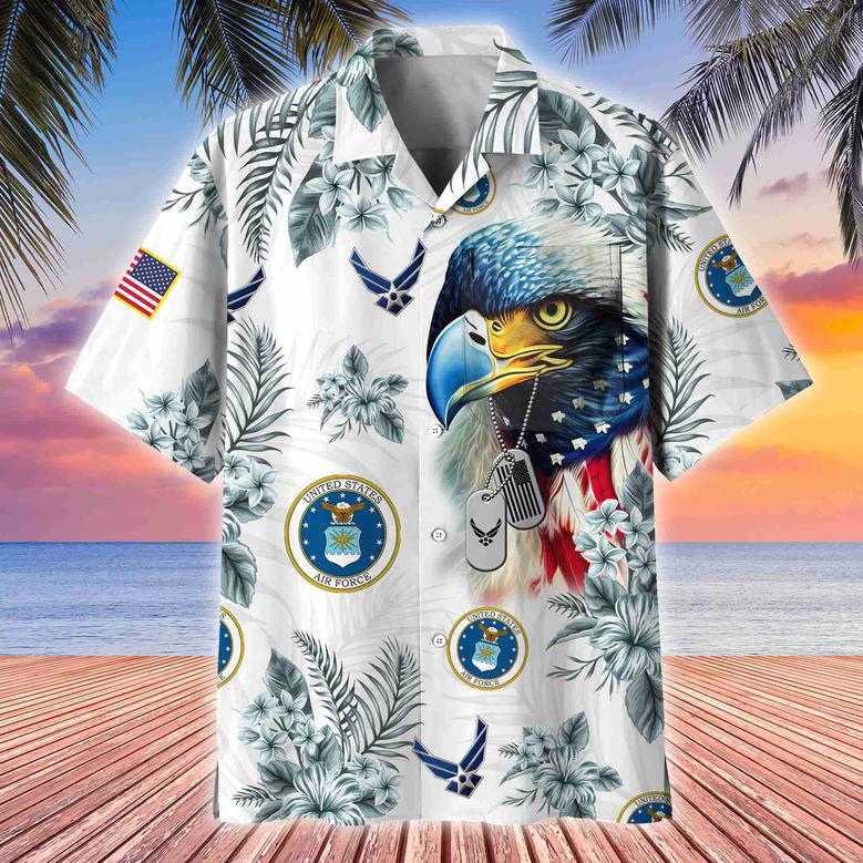 Premium US Veterans Hawaii Shirt With Pocket, Gift For Army Veteran, Navy Veteran, Marine Veteran, Air Force Veteran, Coast Guard Veteran, Vietnam Veteran, Gift For Veterans Day, Father's Day, Independence Day