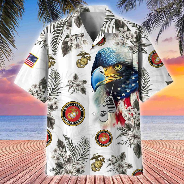 Premium US Veterans Hawaii Shirt With Pocket, Gift For Army Veteran, Navy Veteran, Marine Veteran, Air Force Veteran, Coast Guard Veteran, Vietnam Veteran, Gift For Veterans Day, Father's Day, Independence Day