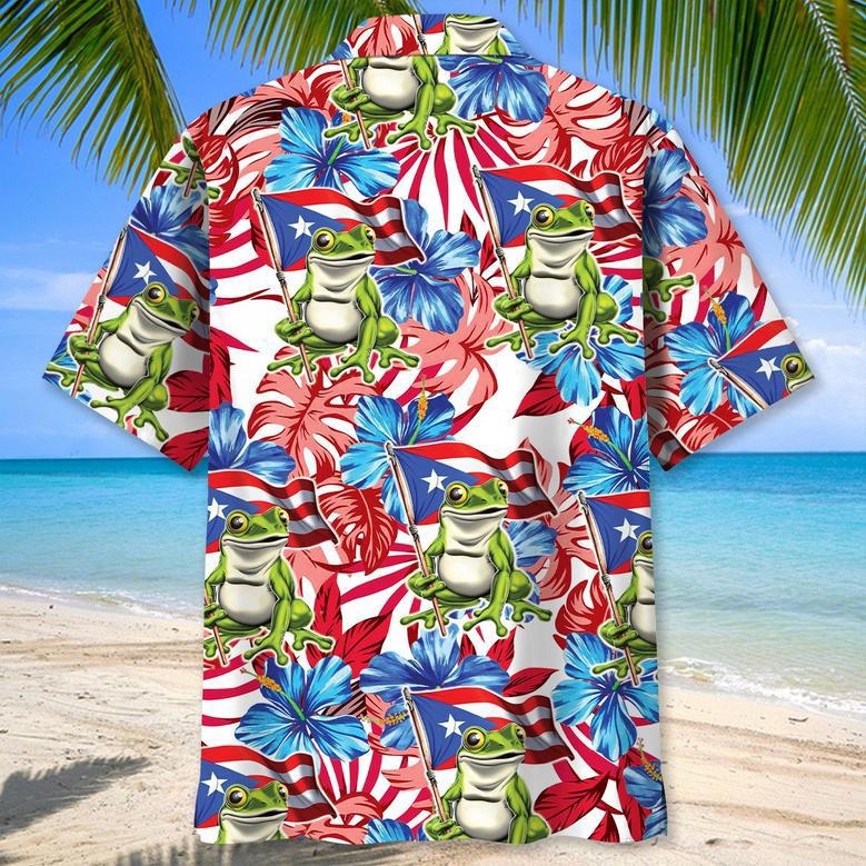 Puerto Rico Proud Hawaiian Shirt for Men, Women, Puerto Rico Flag Hawaiian Summer Beach Shirt