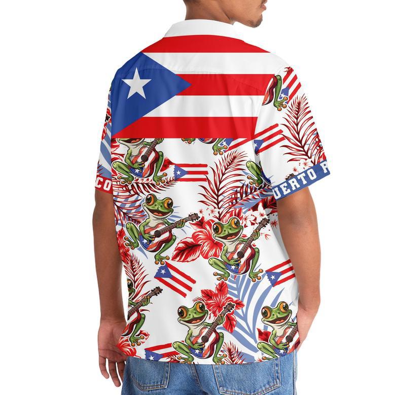 Puerto Rico Proud Hawaiian Shirt for Men, Women, Puerto Rico Flag Hawaiian Summer Beach Shirt