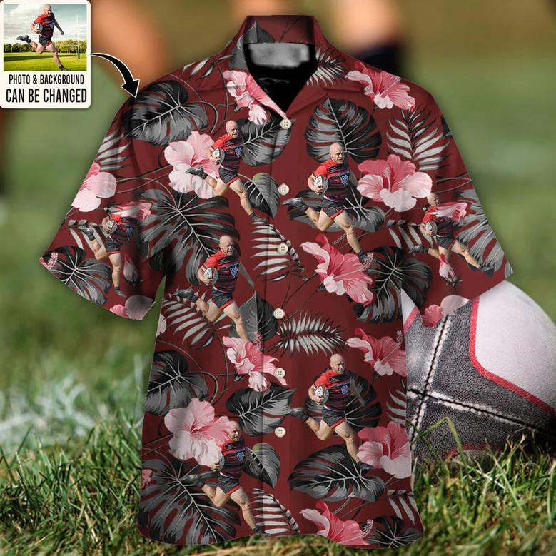 Rugby You Want Tropical Style Custom Photo Hawaiian Shirt Personalized Photo Gifts