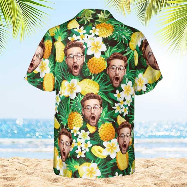 Summer Vibe Personalized Custom Face Unisex Hawaiian Shirt Upload Image, Gift For Family, Pet Owners, Pet Lovers