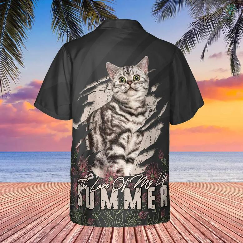 The Love Of My Life Hawaiian Funny Custom Image Cat Summer Shirt Beach Hawaiian Casual Button Down Short Sleeve Hawaiian Shirt