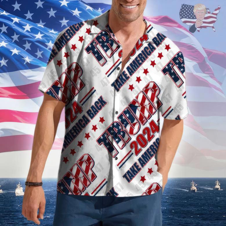 Trump 2024 Take America Back Hawaii Shirt 62426, Trump Shirt for Men, Women