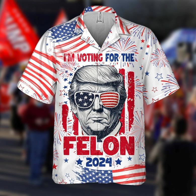 Trump I'm Voting For The Felon 2024 Hawaii Shirt 62684, Custom Trump 2024 Shirt For Fans