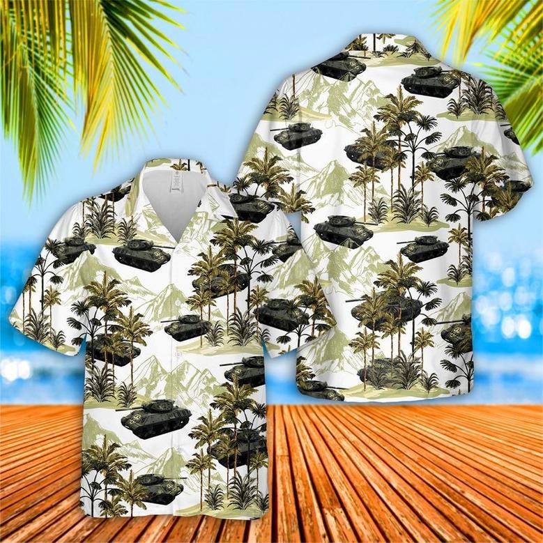 US Army Tank Destroyer Hawaiian Shirt for Men, Army Soldiers, Army Veteran