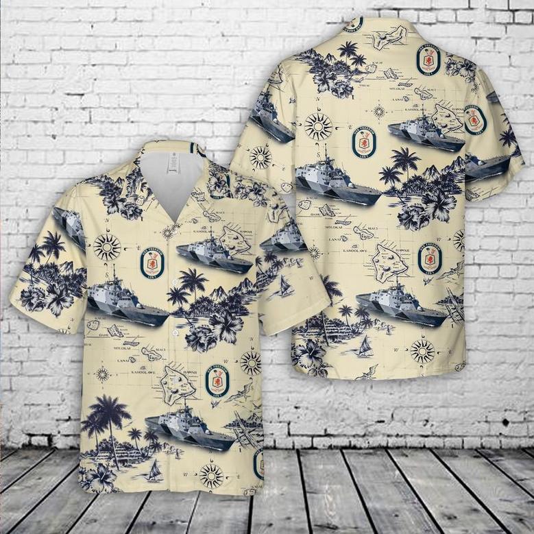 US Navy USS Freedom Hawaiian Shirt for Men, Dad, Veteran