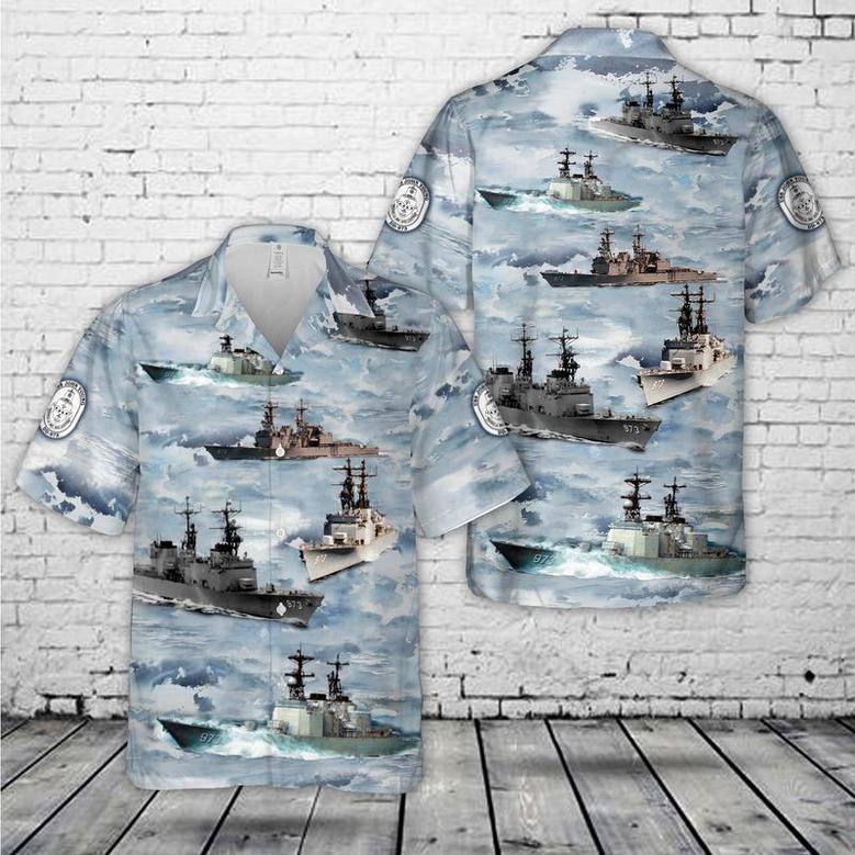 US Navy USS John Young Hawaiian Shirt for Men, Dad, Veteran