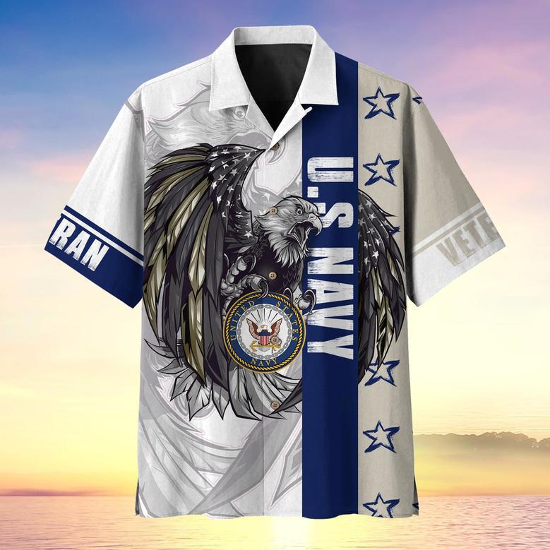 U.S Veteran Multiservice Veteran Cool Eagle Hawaii Shirt