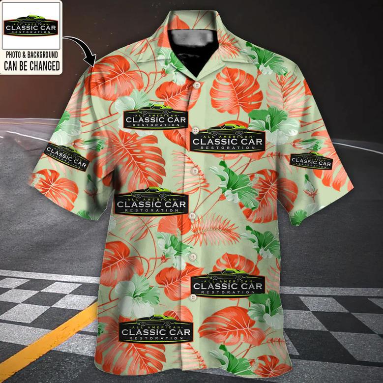 Vintage Car Club You Want Tropical Style Custom Photo Hawaiian Shirt Personalized Photo Gifts