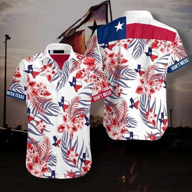 Vintage Texas The Lone Star State Hawaiian Shirt for Men, Cowboy, Cowgirl