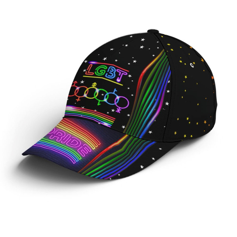 LGBT Pride Neon Style Baseball Cap