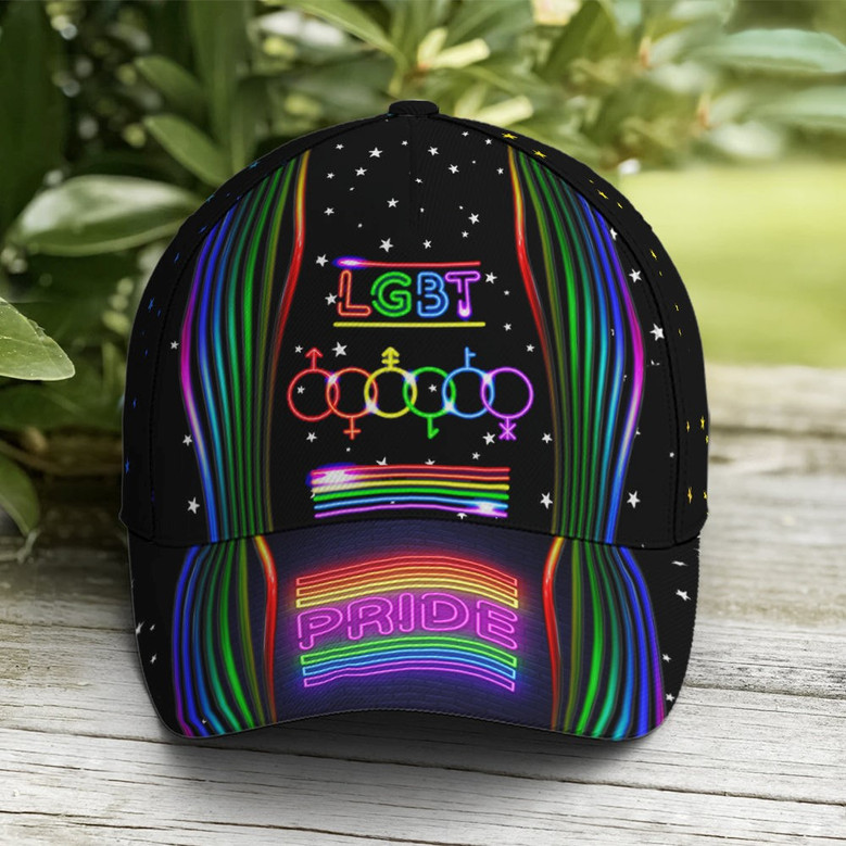 LGBT Pride Neon Style Baseball Cap