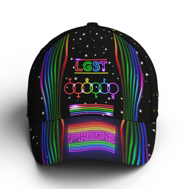 LGBT Pride Neon Style Baseball Cap