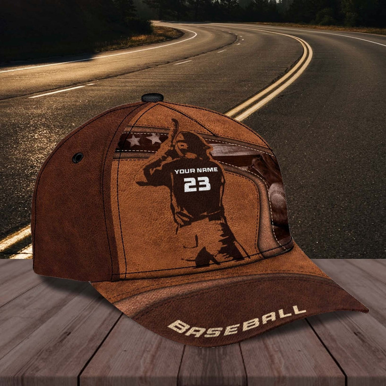 Personalized Baseball Cap Gift for Son, Baseball Hat Custom Name and Number for Baseball Players