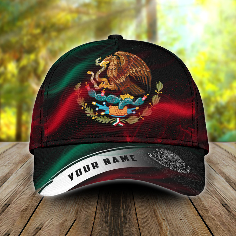 Personalized Mexico Cap, Mexican Hats for Men Women, Mexico Eagl 並行輸入品 Lotusprinthandmade Personalized Name Mexico Eagle Classic Baseball