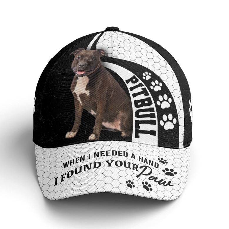 Pitbull When I Need A Hand I Found Your Pawn Baseball Cap