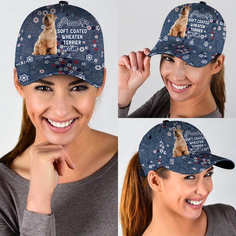 Soft Coated Wheaten Terrier Proud Mom Cap Hat, Baseball Cap Hat For Dog Mom