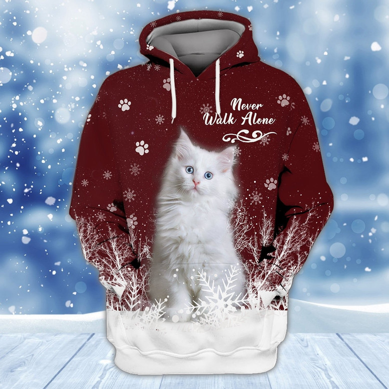 Cat christmas hoodie sale