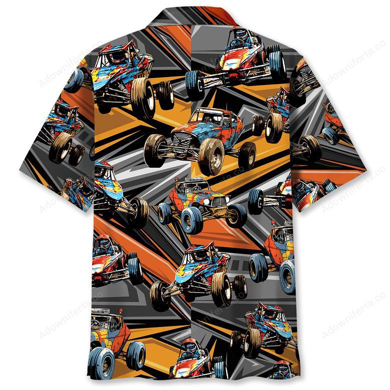 Abstract Quarter Midget Race Car Hawaiian Shirt