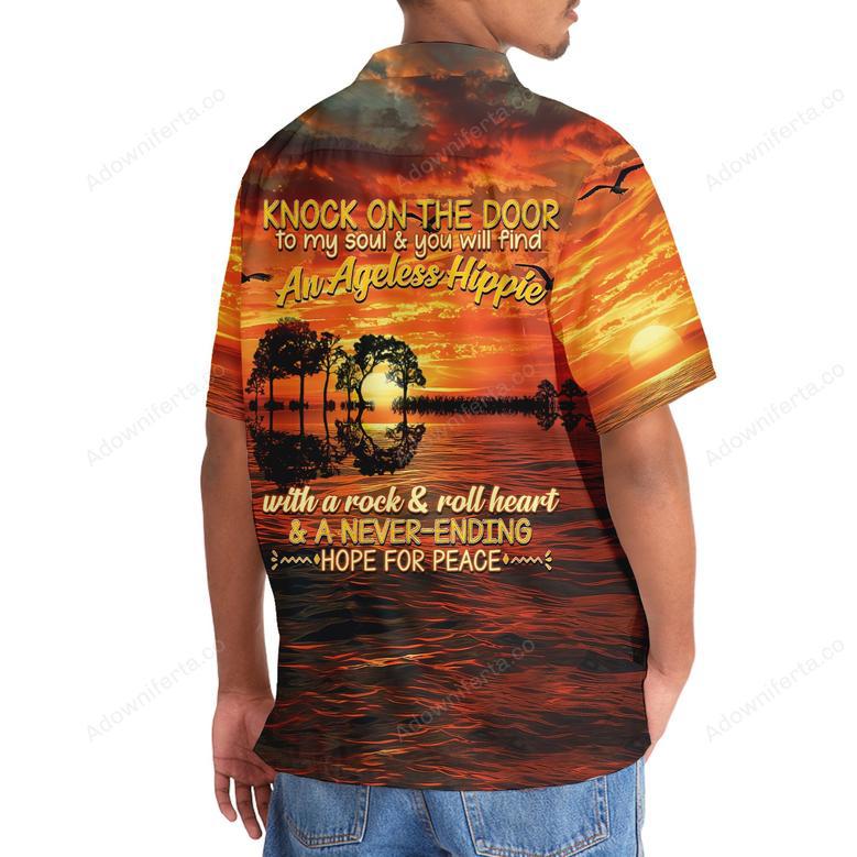 Ageless Hippie Guitar Hawaiian Shirt