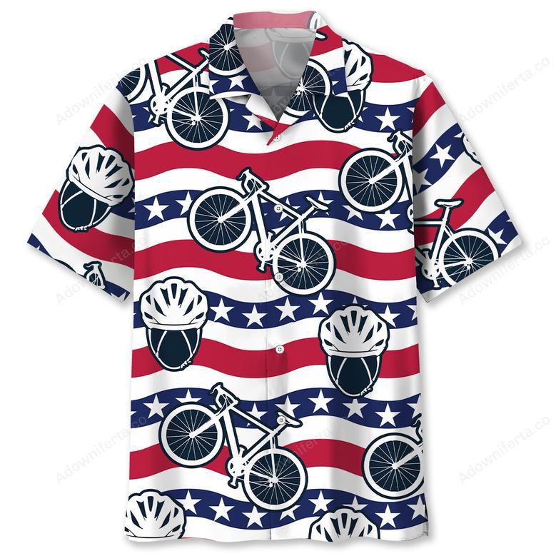 America Cycling Hawaiian Shirt