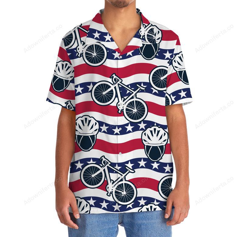 America Cycling Hawaiian Shirt