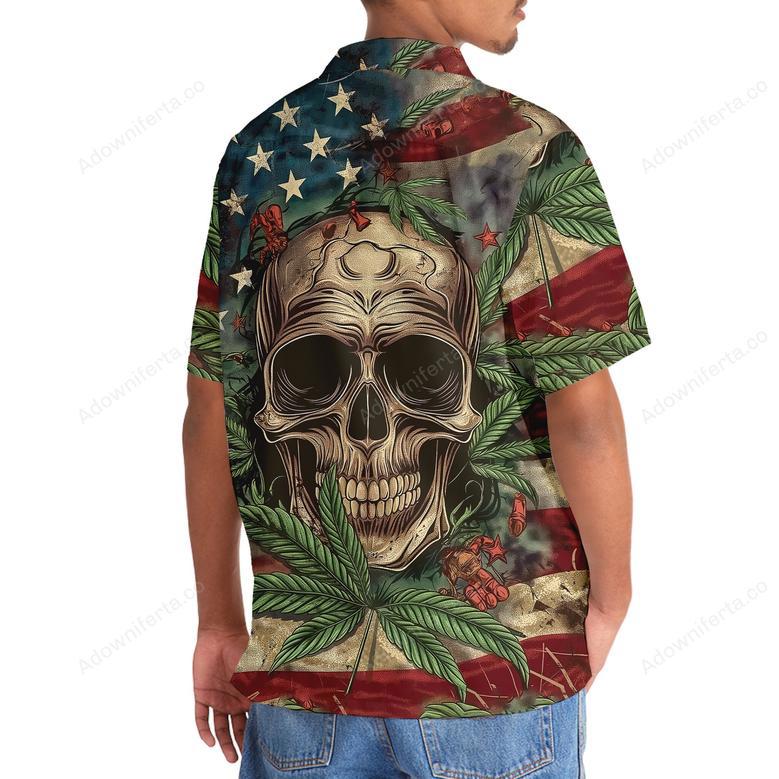 America Skull Hawaiian Shirt