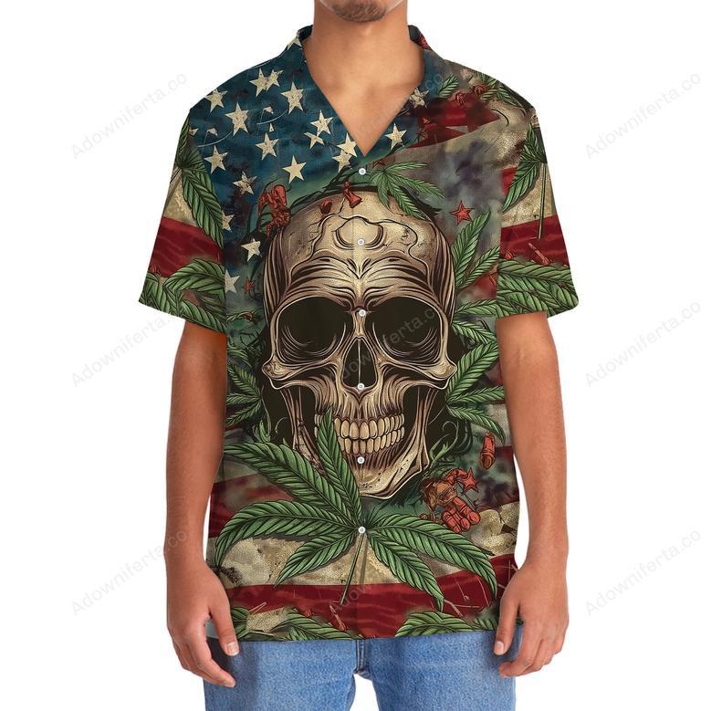 America Skull Hawaiian Shirt